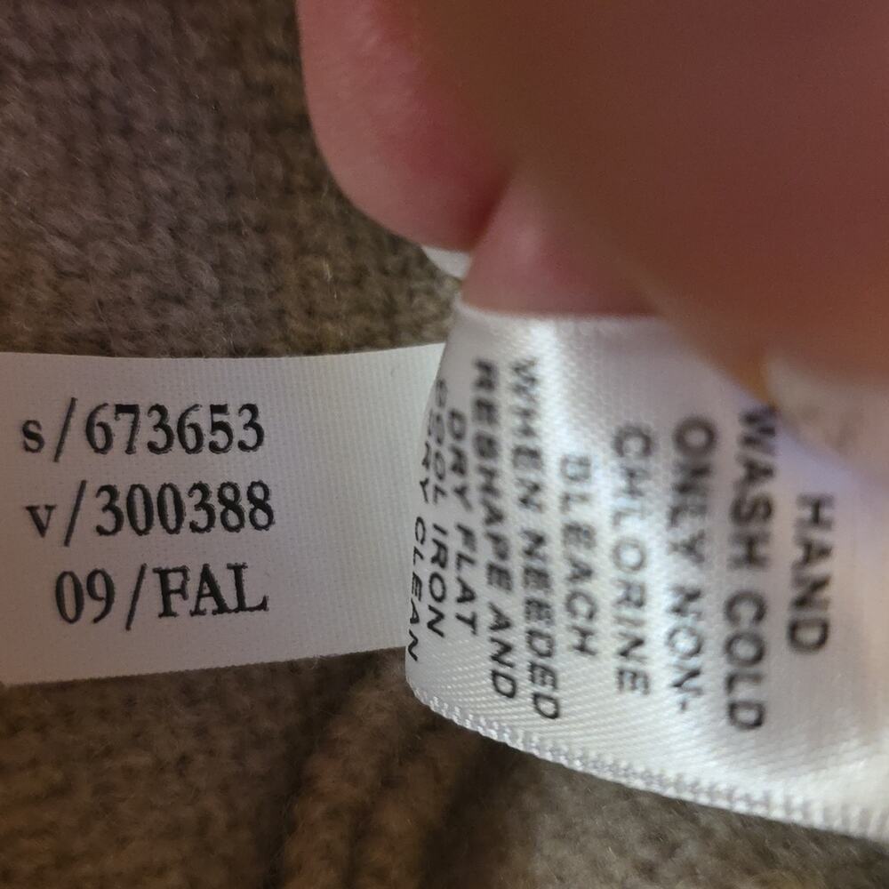 Banana Republic Tan Beige 100% Wool Button-Up Jacket Womens M 2009 Clean Simple - Picture 8 of 9